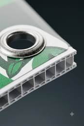 Corte da polionda 2,5mm com ilhós de metal